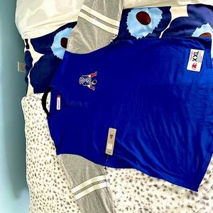Patriots Throw back AUTHENTIC 3/4 length shirt. Brand new with tags. 50% off